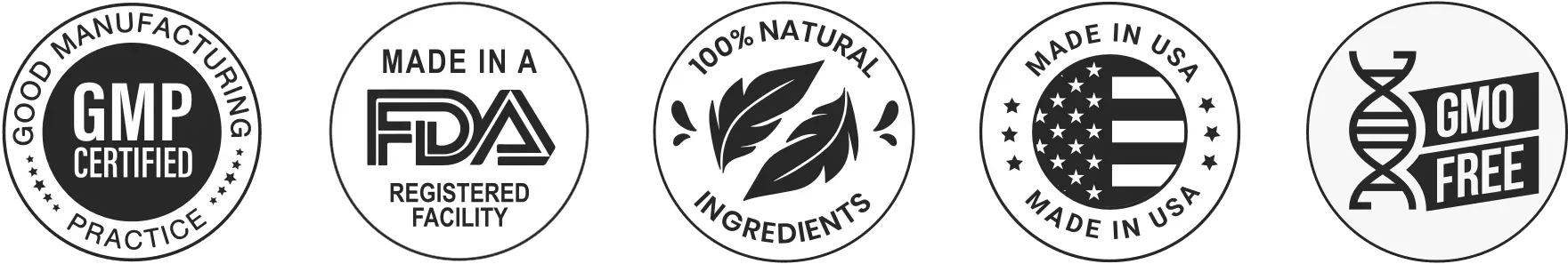 Made in USA, FDA Approved, GMP Certified, 100% Natural